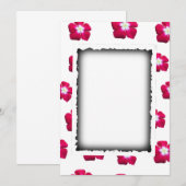 Invitation mariage rose (Devant / Derrière)