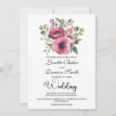 Invitation Mariage rose (Devant)