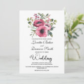 Invitation Mariage rose (Debout devant)