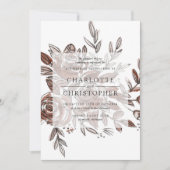 Invitation mariage rose (Devant)