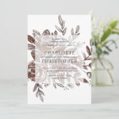 Invitation mariage rose (Debout devant)