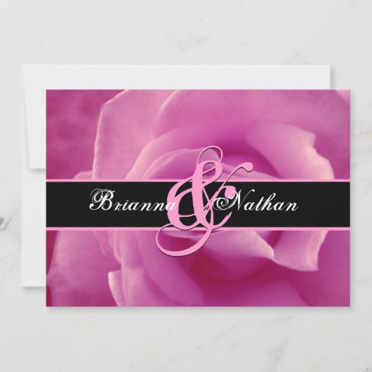 Invitation Mariage rose (Devant)