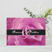 Invitation Mariage rose (Debout devant)