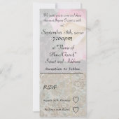 Invitation Mariage rose (Dos)