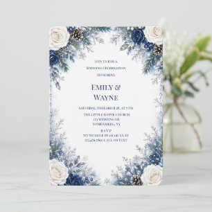 Invitation Mariage Rose Blanche et Bleue de Pays des Merveill