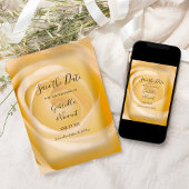 Invitation Mariage rose blanche Sauvegarder la date Faire-par