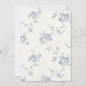 Invitation Mariage Rose Bleue (Dos)