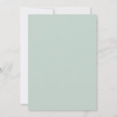 Invitation Mariage Rose Blush Menthe (Dos)