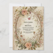 Invitation Mariage Rose Boho Earthy Shades Clay (Devant)