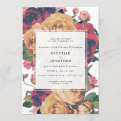 Invitation Mariage Rose Boho moderne personnalisable (Devant)