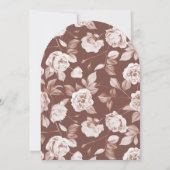 Invitation Mariage Rose botanique moderne (Dos)