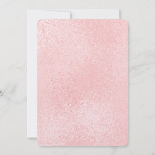 Invitation Mariage rose chic et brillant invite (Dos)