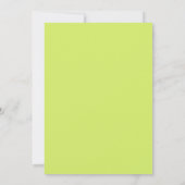 Invitation Mariage Rose Cobalt Chartreuse (Dos)