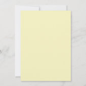 Invitation Mariage Rose Cobalt Jaune (Dos)