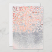 Invitation Mariage rose Confetti Vintage (Dos)