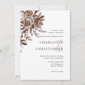 Invitation Mariage rose couleur rose vif (Devant)