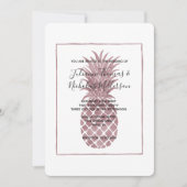 Invitation Mariage rose d'ananas Gold (Devant)