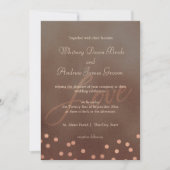 Invitation Mariage Rose de bronze chic industriel (Devant)