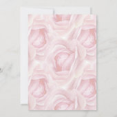 Invitation Mariage rose de l'aquarelle romantique (Dos)