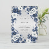 Invitation Mariage Rose de Minuit (Debout devant)