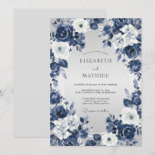 Invitation Mariage Rose de Minuit (Devant / Derrière)
