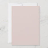 Invitation Mariage Rose Dorée Mauve Douce (Dos)