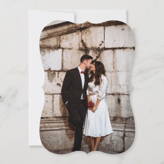 Invitation Mariage Rose Dusty moderne (Dos)