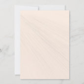Invitation Mariage rose et blanc de script simple (Dos)