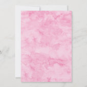 Invitation Mariage rose Fleur Élégant Classique (Dos)