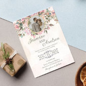 Invitation Mariage Rose Floral