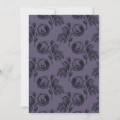 Invitation Mariage Rose Foncé Violet‑Gris (Dos)