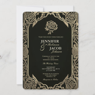 Invitation Mariage rose Gold