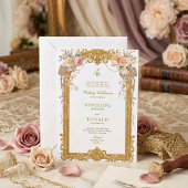 Invitation Mariage Rose Gold Romantique
