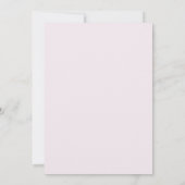 Invitation Mariage Rose Gold Romantique Rose (Dos)