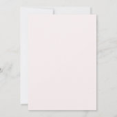 Invitation Mariage Rose Gold Romantique Rose (Dos)