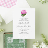Invitation Mariage rose Hydrangea
