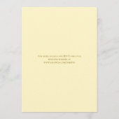 Invitation Mariage Rose Jaune (Dos)