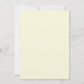 Invitation Mariage Rose Jaune Crème (Dos)