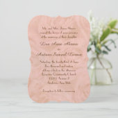 Invitation Mariage Rose lin (Debout devant)