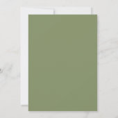 Invitation Mariage Rose Magenta Olive (Dos)
