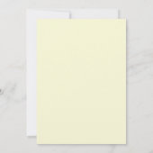 Invitation Mariage Rose Menthe Jaune Pâle (Dos)
