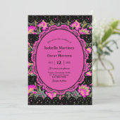 Invitation Mariage rose mexicain (Debout devant)