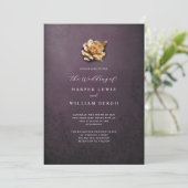 Invitation mariage rose minimaliste (Debout devant)