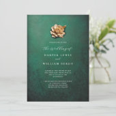 Invitation mariage rose minimaliste (Debout devant)
