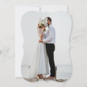 Invitation Mariage Rose Moderne (Dos)