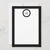 Invitation Mariage Rose noir Calligraphie (Devant)