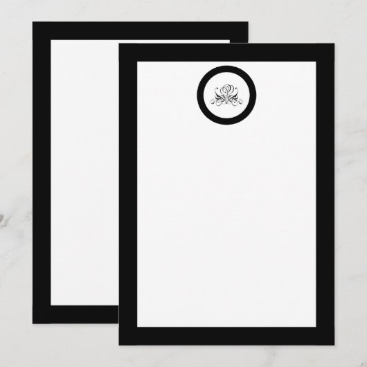 Invitation Mariage Rose noir Calligraphie (Devant / Derrière)