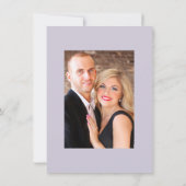 Invitation Mariage rose or et pastel violet peintures  (Dos)