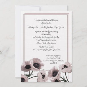 Invitation Mariage rose pâle