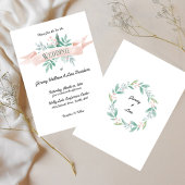 Invitation Mariage rose pâle